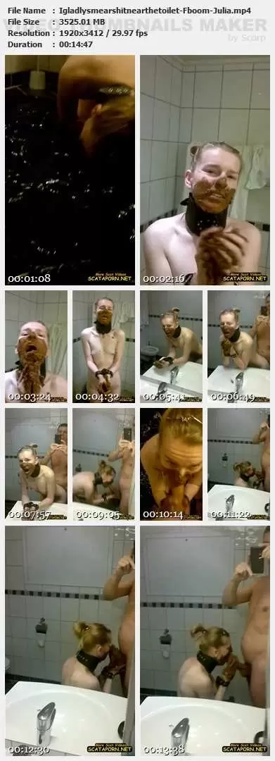 I gladly smear shit near the toilet - Fboom - Julia