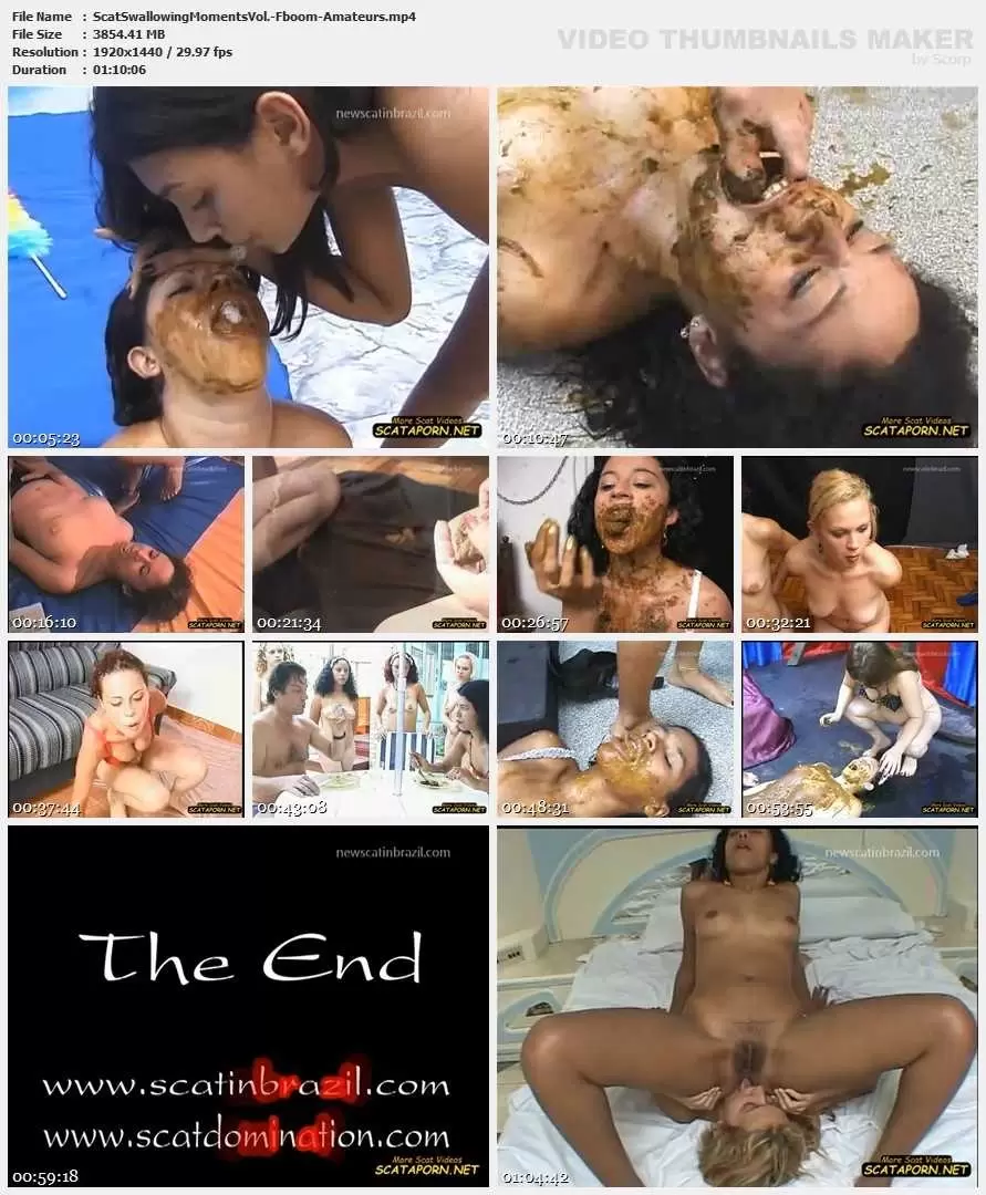 Scat Swallowing Moments Vol. 2 - Fboom - Amateurs