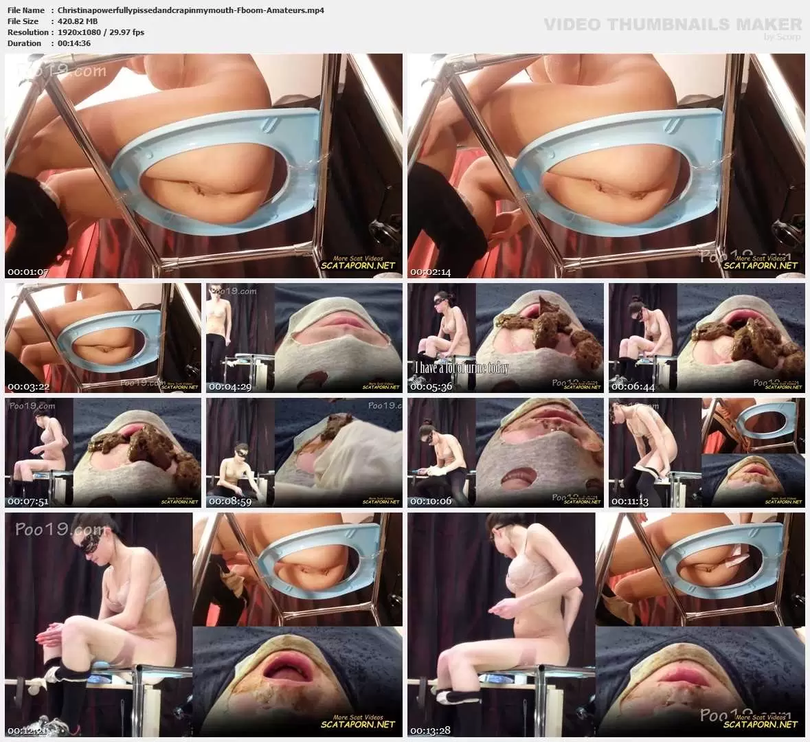Christina powerfully pissed and crap in my mouth - Fboom - Amateurs
