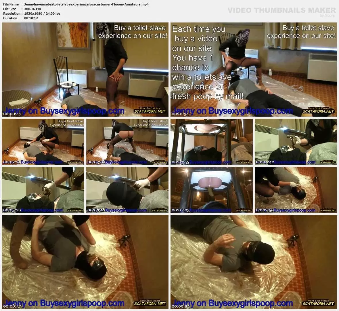 Jenny have made a toiletslave experience for a customer - Fboom - Amateurs