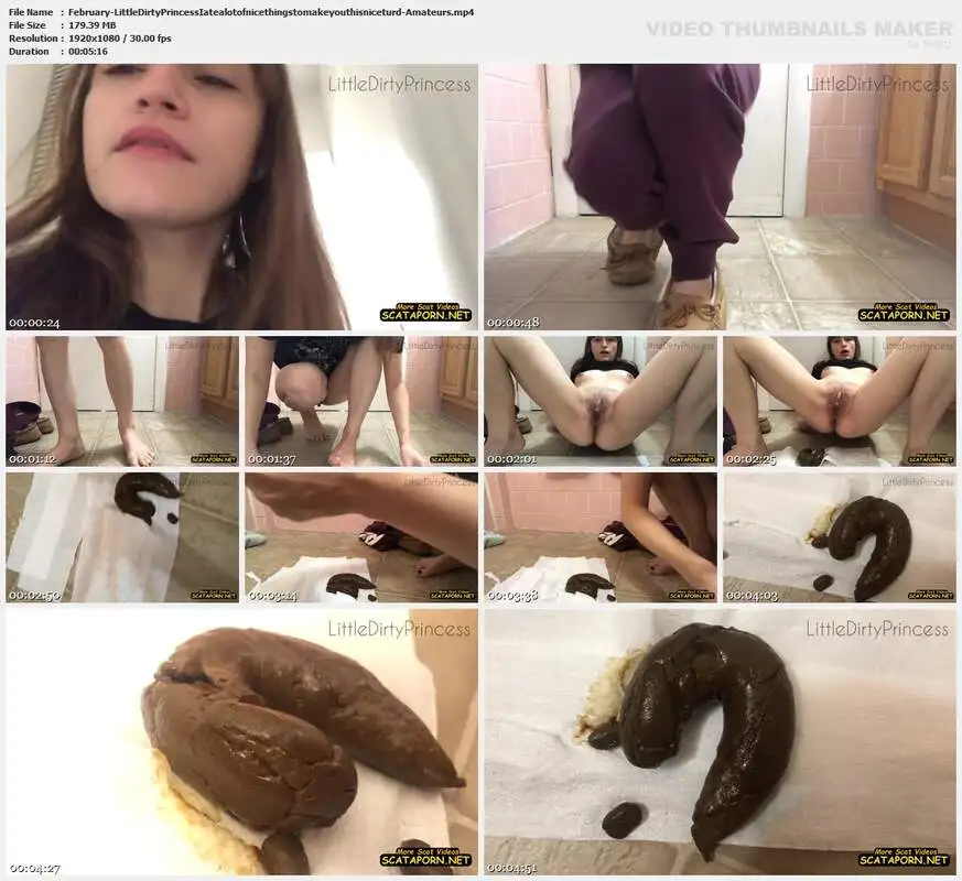 22 February 2023- LittleDirtyPrincess – I ate a lot of nice things to make you this nice turd - Amateurs
