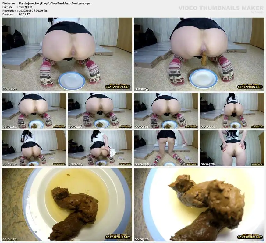 12 March 2023- janet – Sexy Poop For Your Breakfast! - Amateurs