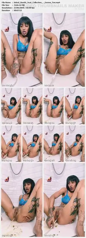 Inked Bambi Scat Collection - Enema Fun
