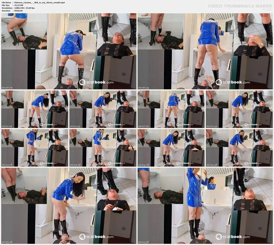 Mistress Luciana - Shit in my slaves mouth