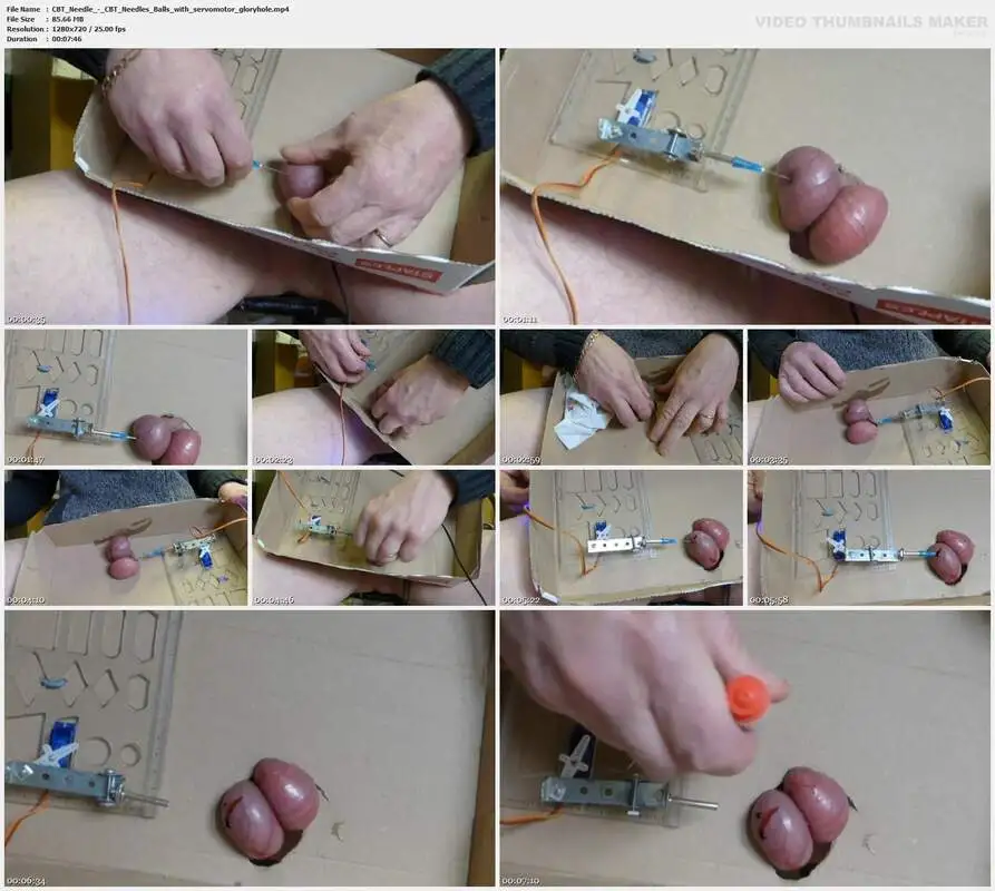 CBT Needle - CBT Needles Balls with servomotor gloryhole