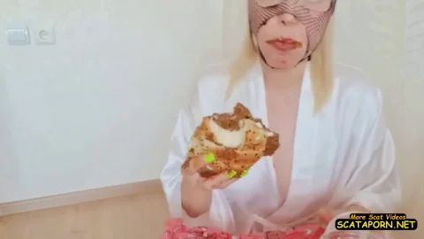 7 June 2023- LinaScat – homemade hamburger with shit washed down with urine – Amateurs