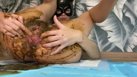 diarrhea and beautiful as a rose anus with p00girl